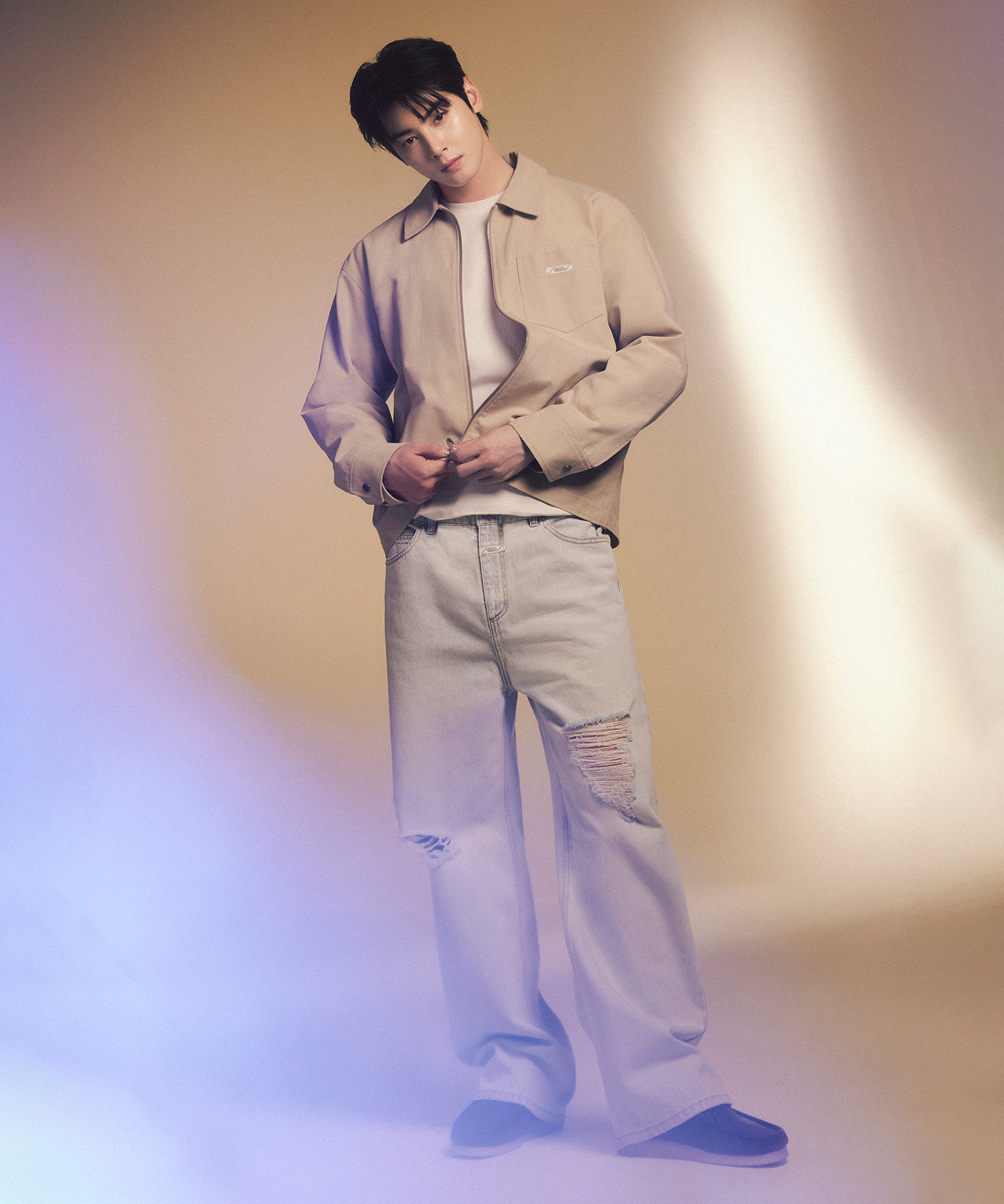 Marithe & Francois Girbaud - Half Cotton Jacket (Beige) product image 3 | TRAB K-Fashion Australia