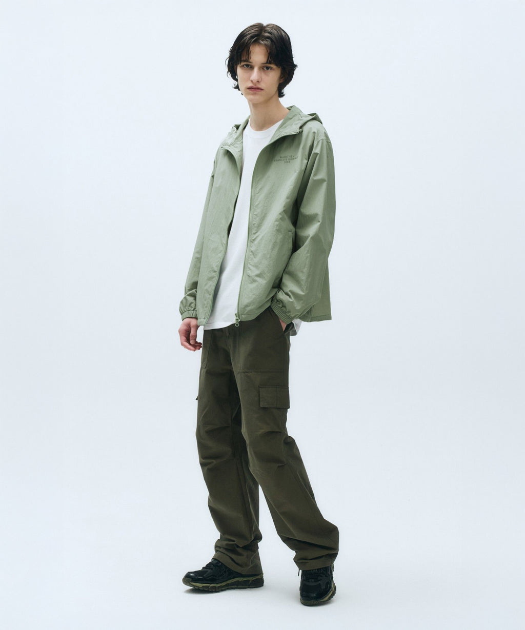 Marithe & Francois Girbaud - Lettering Logo Hoodie Wind Breaker (Mint Gray) product image 3 | TRAB K-Fashion Australia