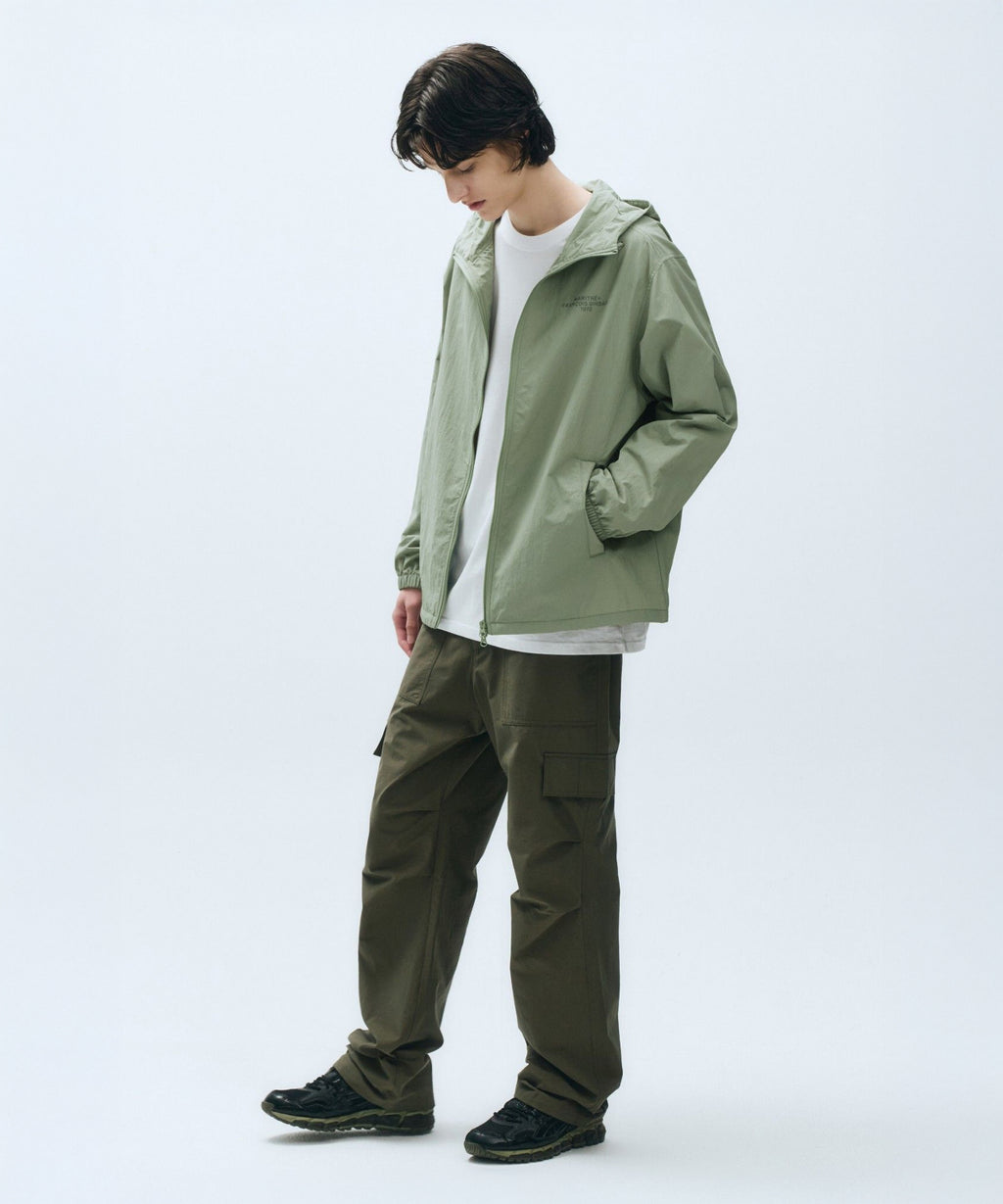 Marithe & Francois Girbaud - Lettering Logo Hoodie Wind Breaker (Mint Gray) product image 4 | TRAB K-Fashion Australia