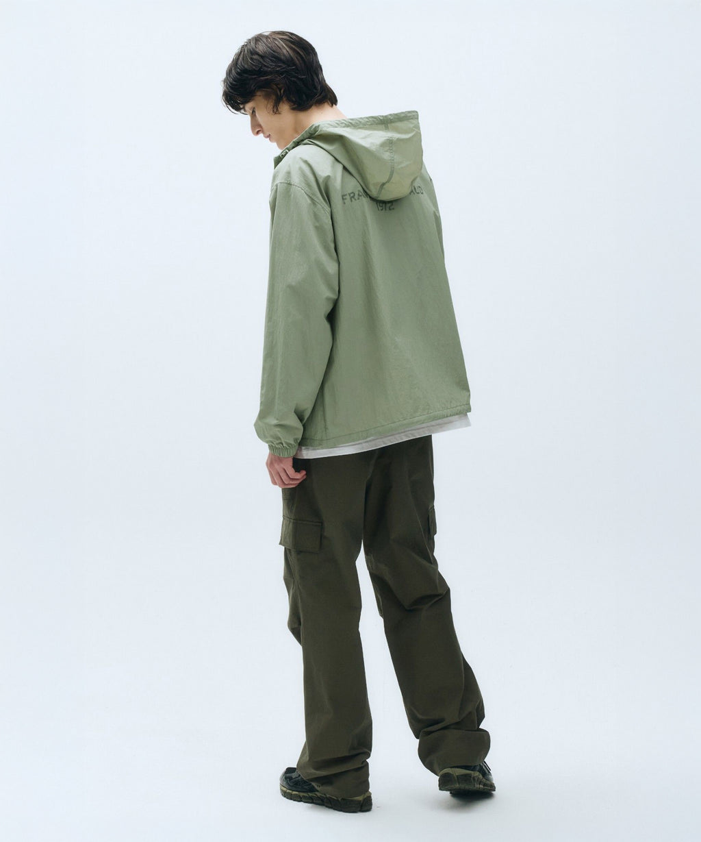 Marithe & Francois Girbaud - Lettering Logo Hoodie Wind Breaker (Mint Gray) product image 5 | TRAB K-Fashion Australia