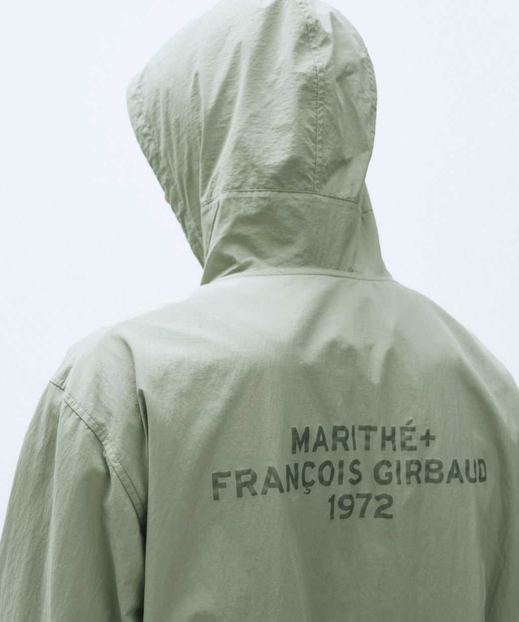 Marithe & Francois Girbaud - Lettering Logo Hoodie Wind Breaker (Mint Gray) product image 7 | TRAB K-Fashion Australia
