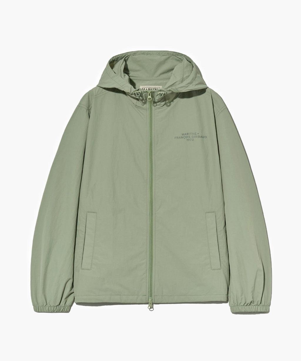 Marithe & Francois Girbaud - Lettering Logo Hoodie Wind Breaker (Mint Gray) product image 9 | TRAB K-Fashion Australia