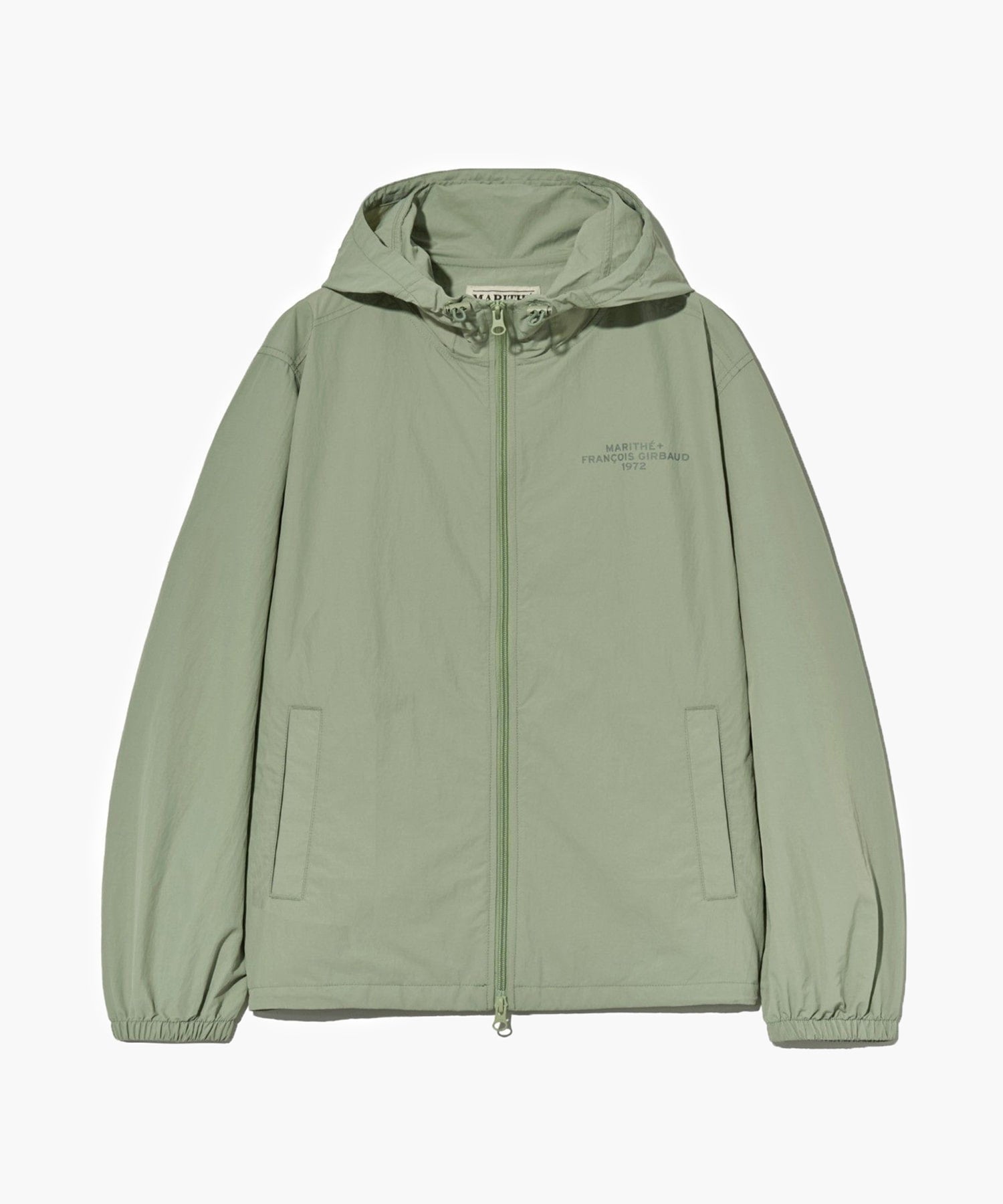 Marithe & Francois Girbaud - Lettering Logo Hoodie Wind Breaker (Mint Gray) product image 9 | TRAB K-Fashion Australia