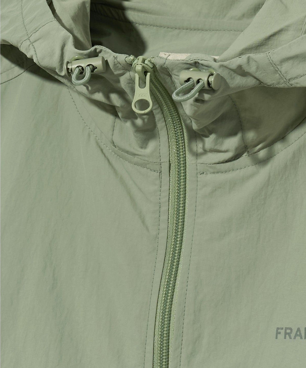 Marithe & Francois Girbaud - Lettering Logo Hoodie Wind Breaker (Mint Gray) product image 15 | TRAB K-Fashion Australia