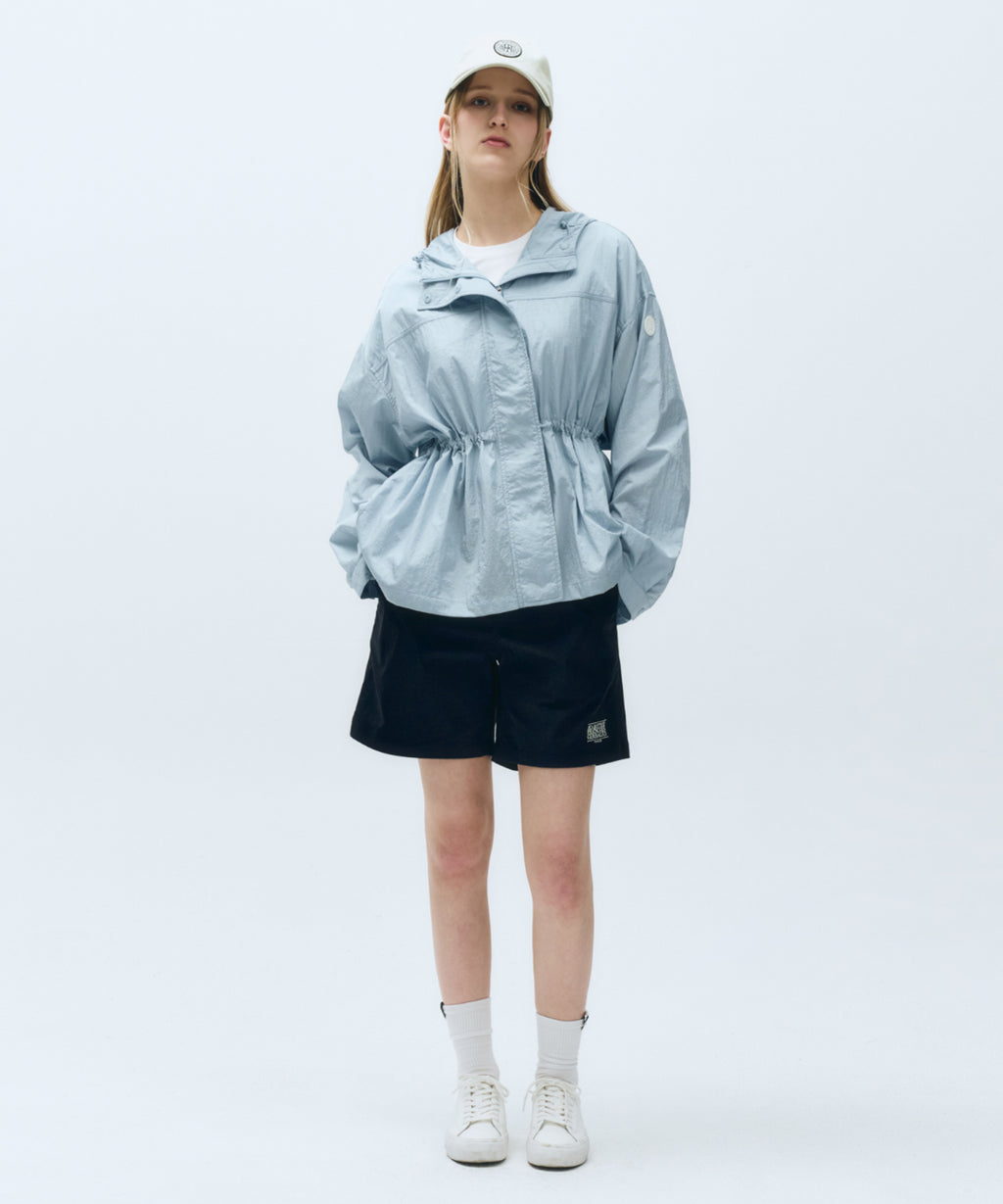 Marithe & Francois Girbaud - Mouvement W Oversized Hooded Windbreaker (Sky Blue) product image 5 | TRAB K-Fashion Australia