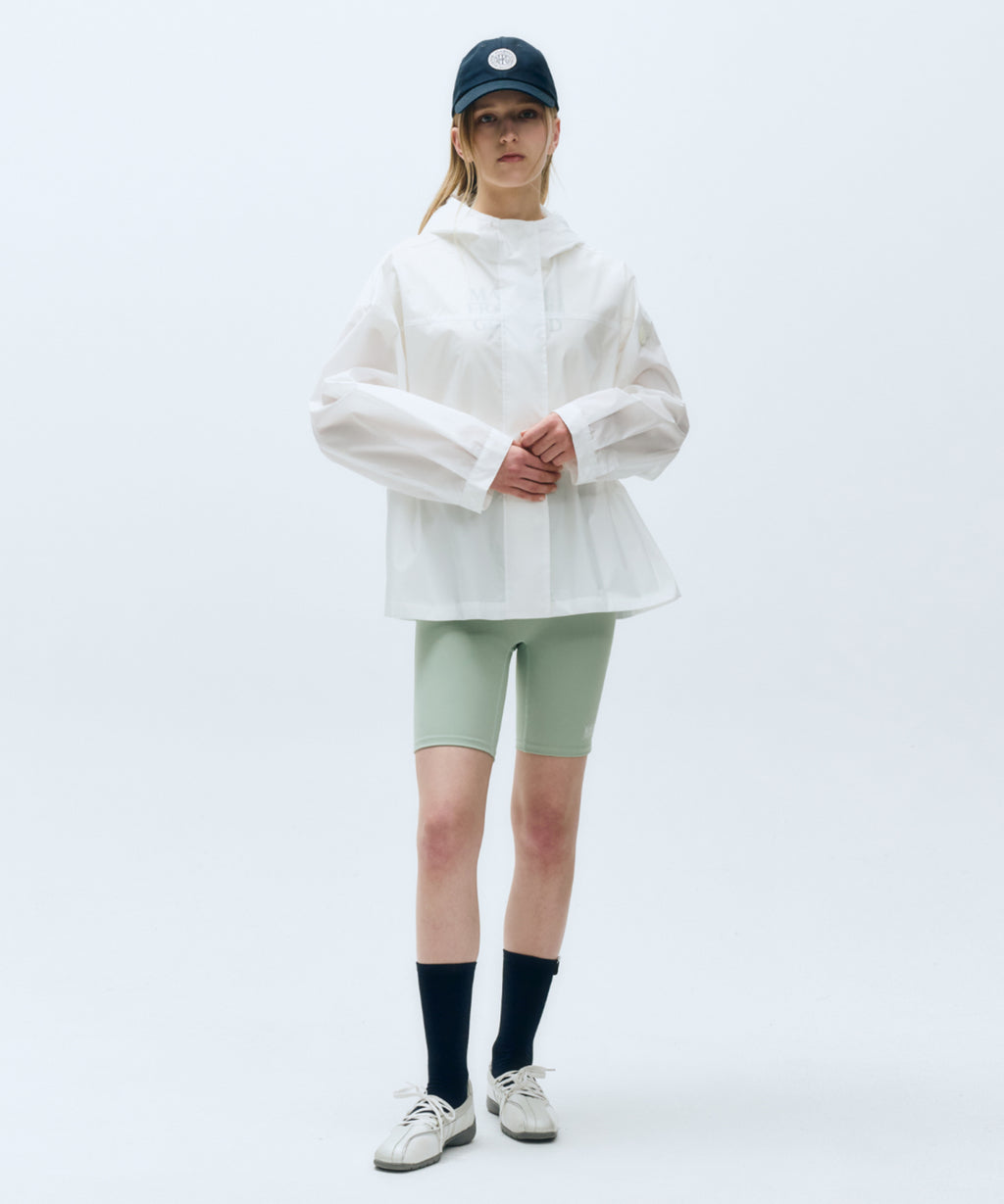 Marithe & Francois Girbaud - Mouvement W Oversized Hooded Windbreaker (White) product image 6 | TRAB K-Fashion Australia