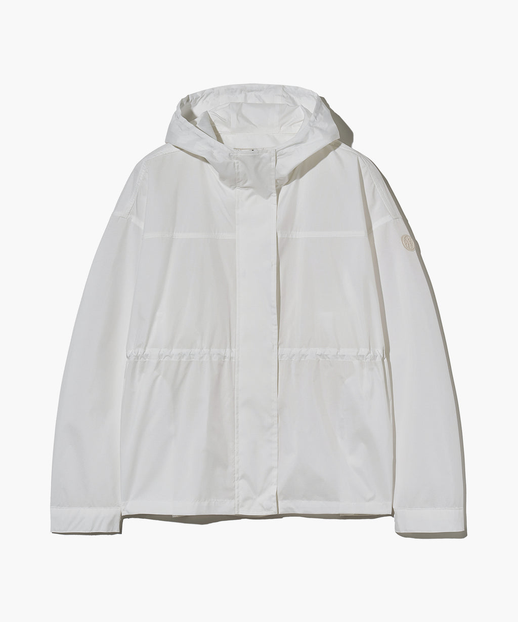 Marithe & Francois Girbaud - Mouvement W Oversized Hooded Windbreaker (White) product image 9 | TRAB K-Fashion Australia