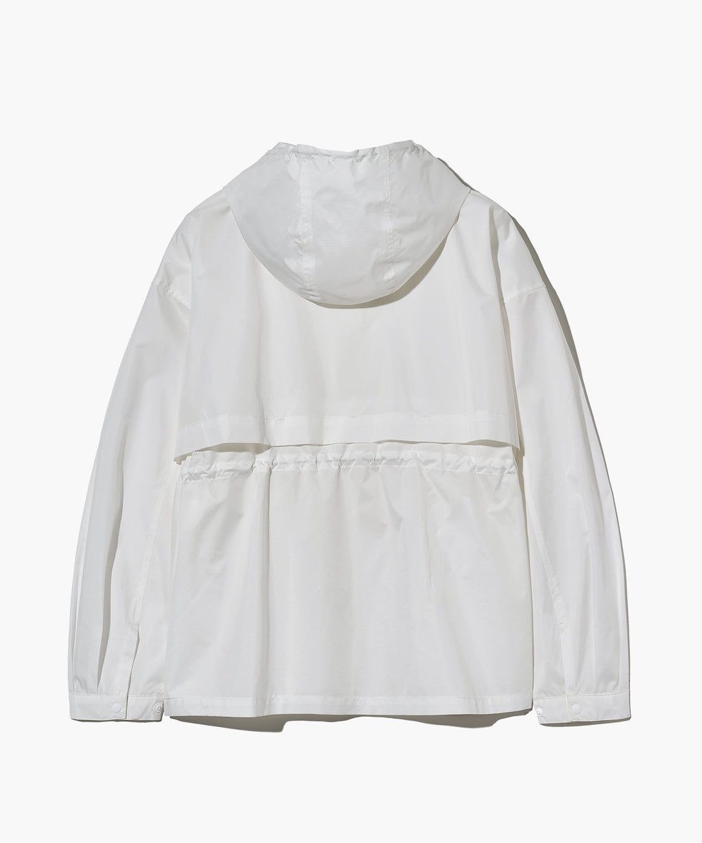 Marithe & Francois Girbaud - Mouvement W Oversized Hooded Windbreaker (White) product image 10 | TRAB K-Fashion Australia
