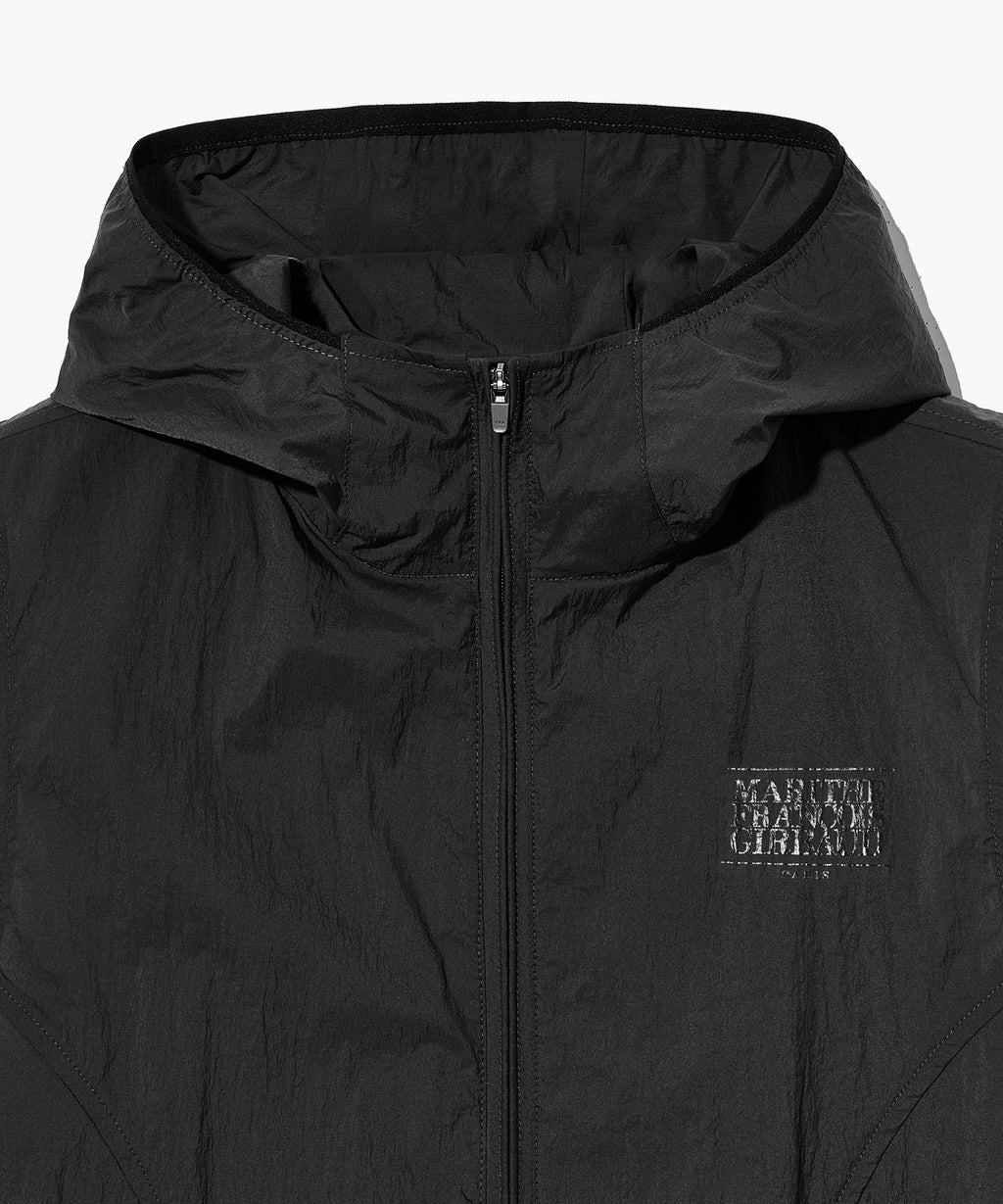 Marithe & Francois Girbaud - Mouvement W Nylon Hood Vest (Charcoal) product image 9 | TRAB K-Fashion Australia