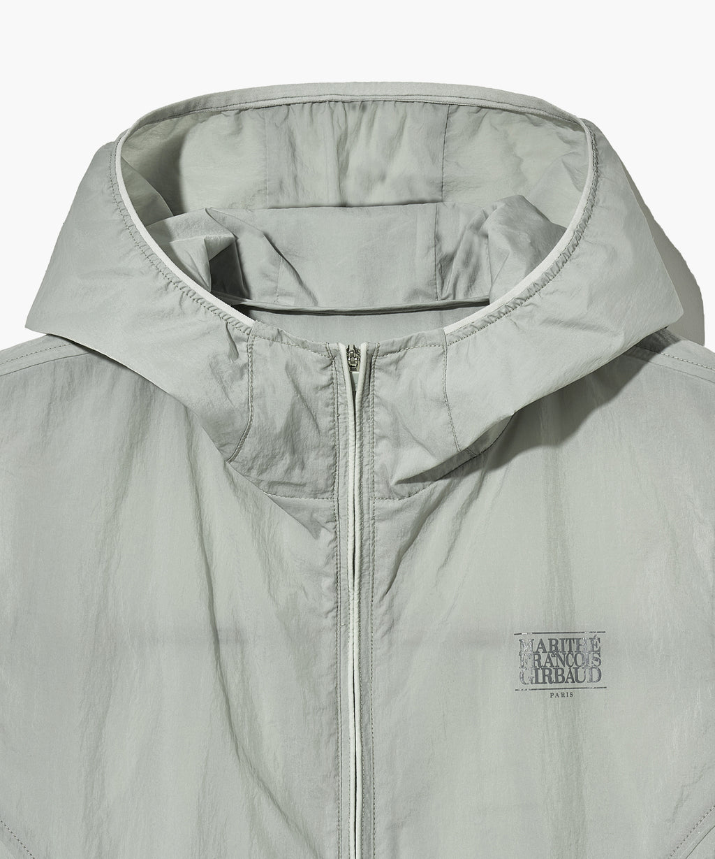 Marithe & Francois Girbaud - Mouvement W Nylon Hood Vest (Light Gray) product image 9 | TRAB K-Fashion Australia