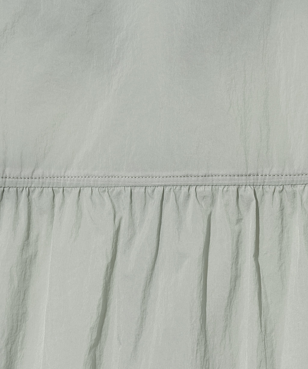 Marithe & Francois Girbaud - Mouvement W Nylon Hood Vest (Light Gray) product image 12 | TRAB K-Fashion Australia