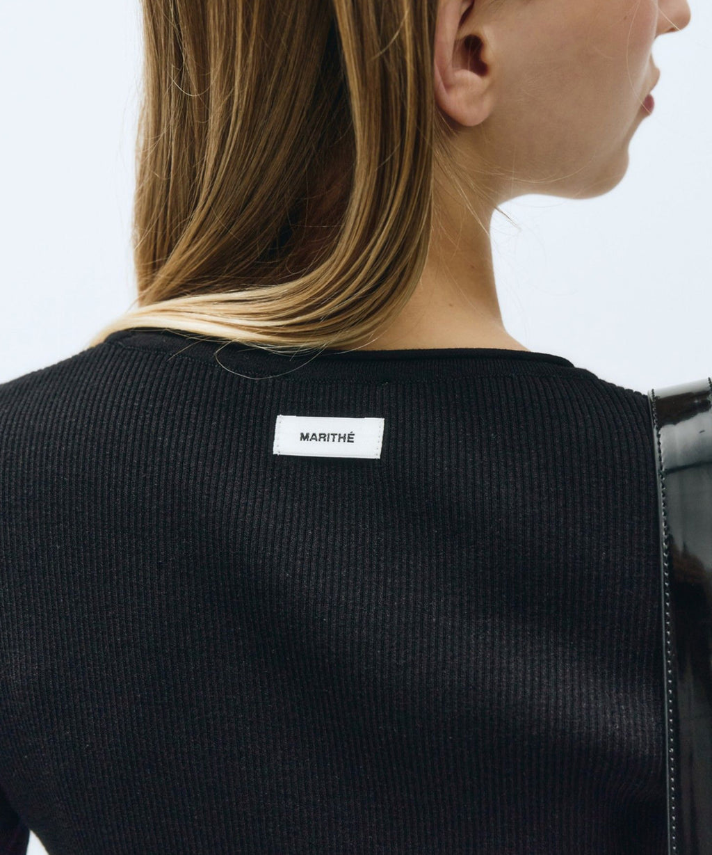 Marithe & Francois Girbaud - Cut Out Knit Pullover (Black) product image 4 | TRAB K-Fashion Australia