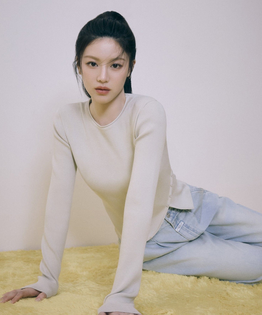 Marithe & Francois Girbaud - Cut Out Knit Pullover (Gray) product image 1 | TRAB K-Fashion Australia