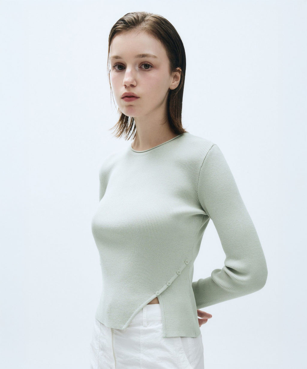 Marithe & Francois Girbaud - Cut Out Knit Pullover (Gray) product image 3 | TRAB K-Fashion Australia