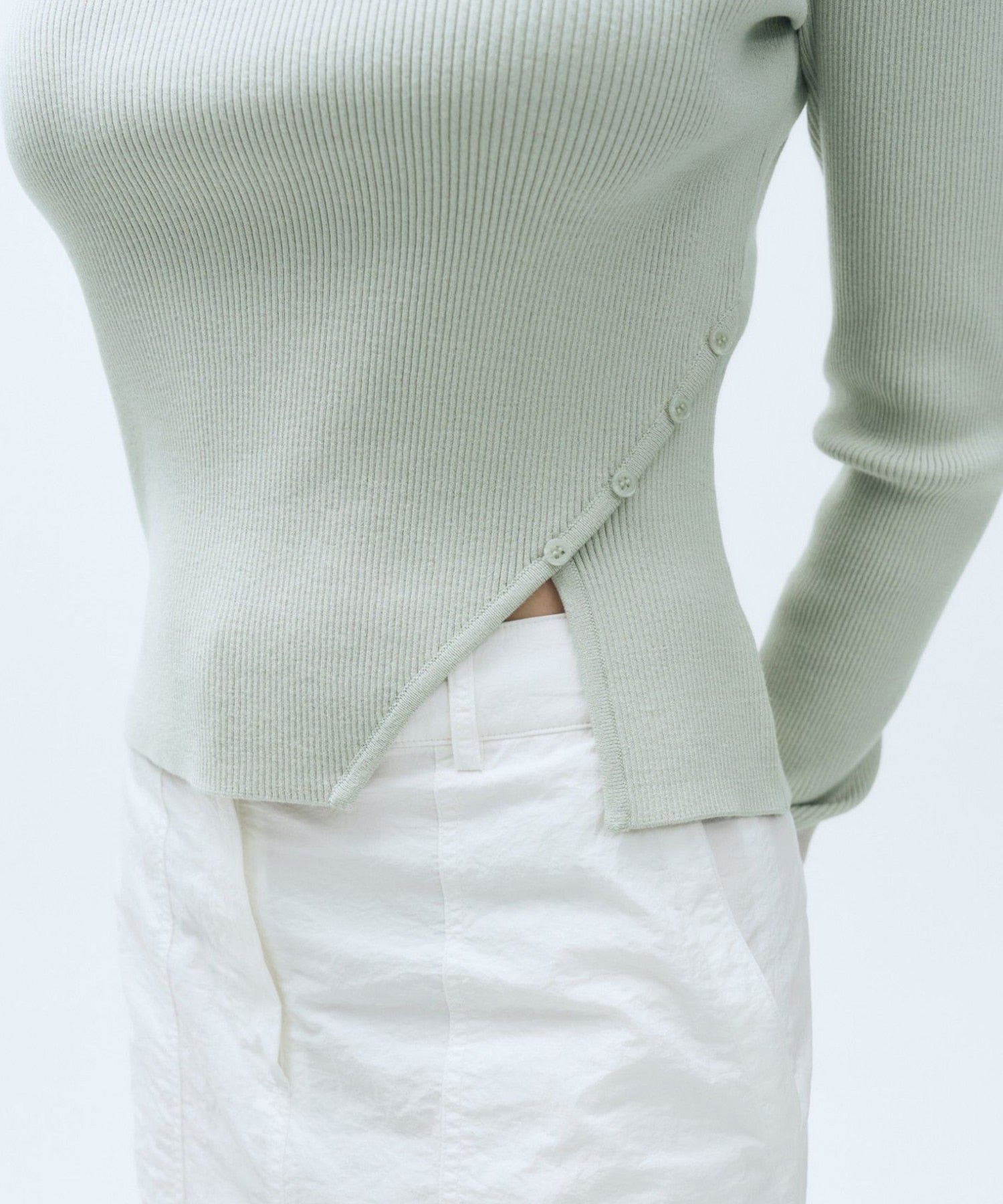 Marithe & Francois Girbaud - Cut Out Knit Pullover (Gray) product image 4 | TRAB K-Fashion Australia