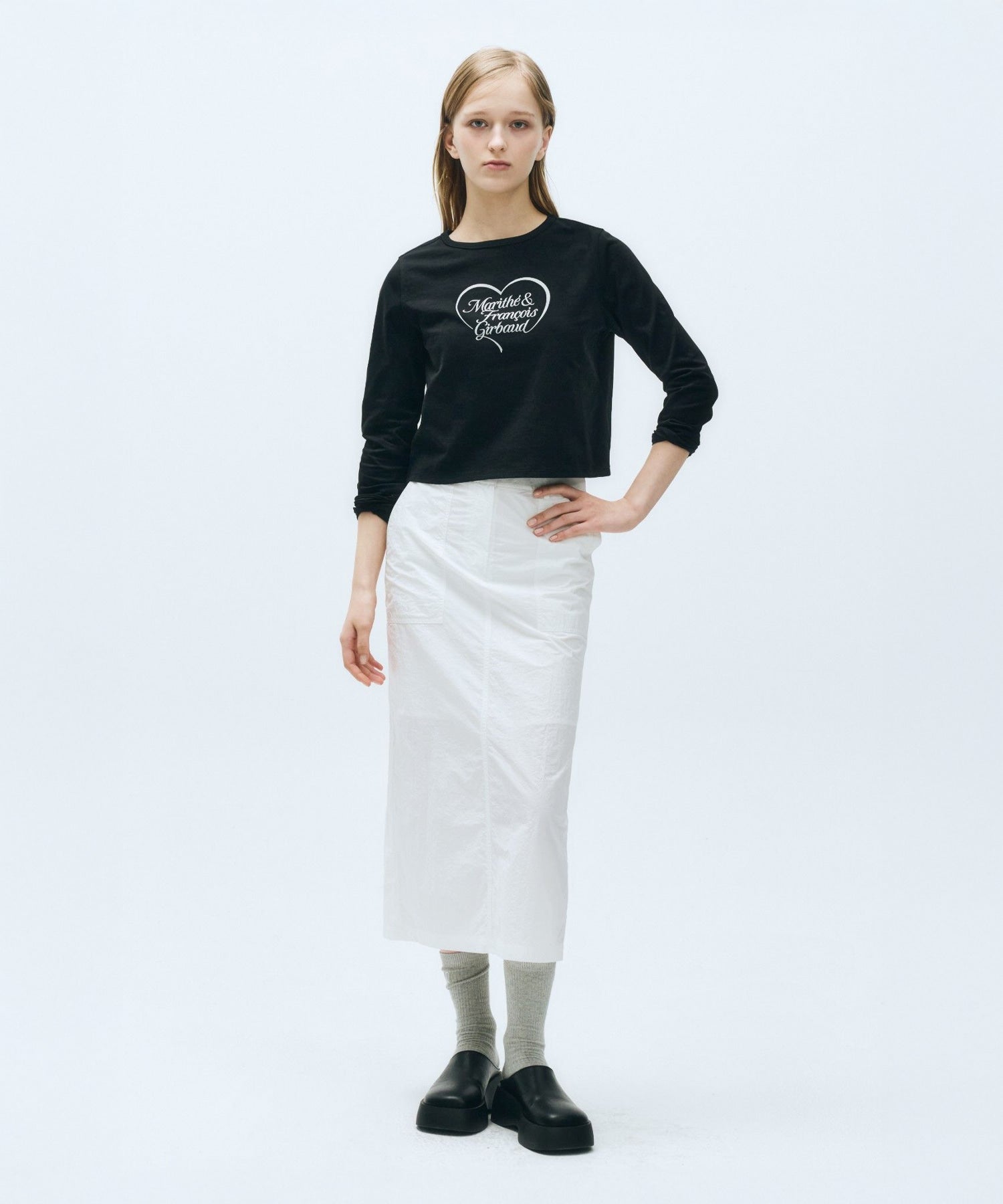 Marithe & Francois Girbaud - Crop Long Sleeve (Black) product image 3 | TRAB K-Fashion Australia