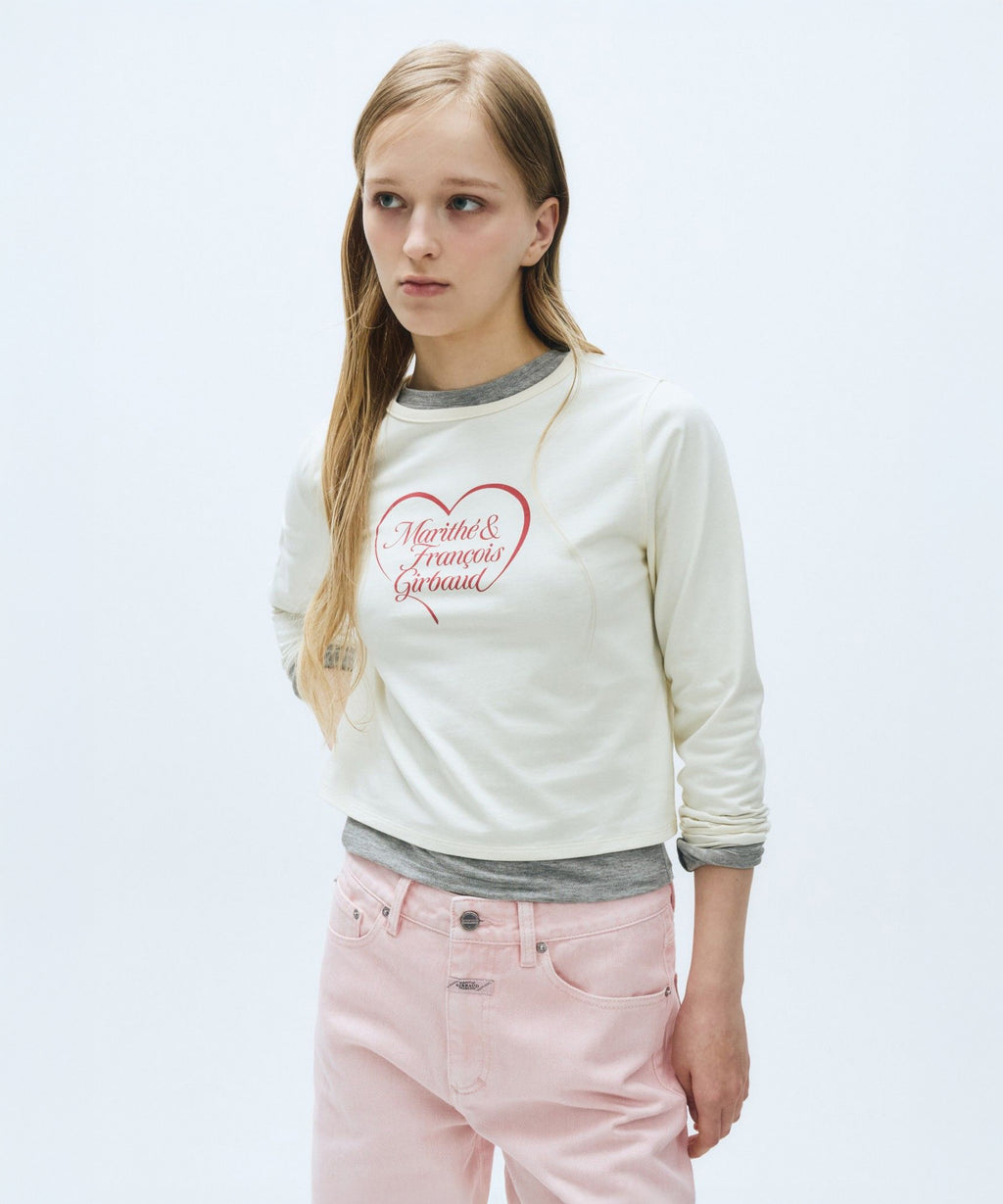 Marithe & Francois Girbaud - Crop Long Sleeve (Cream) product image 2 | TRAB K-Fashion Australia