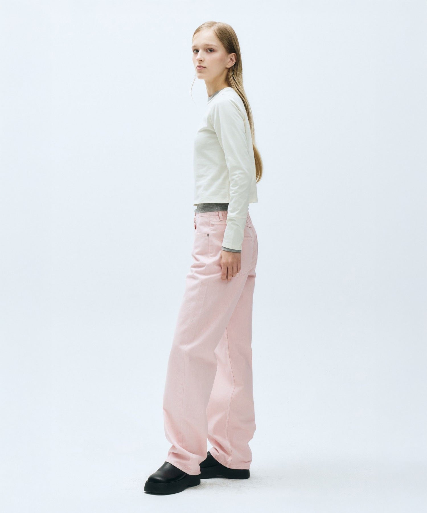 Marithe & Francois Girbaud - Crop Long Sleeve (Cream) product image 4 | TRAB K-Fashion Australia