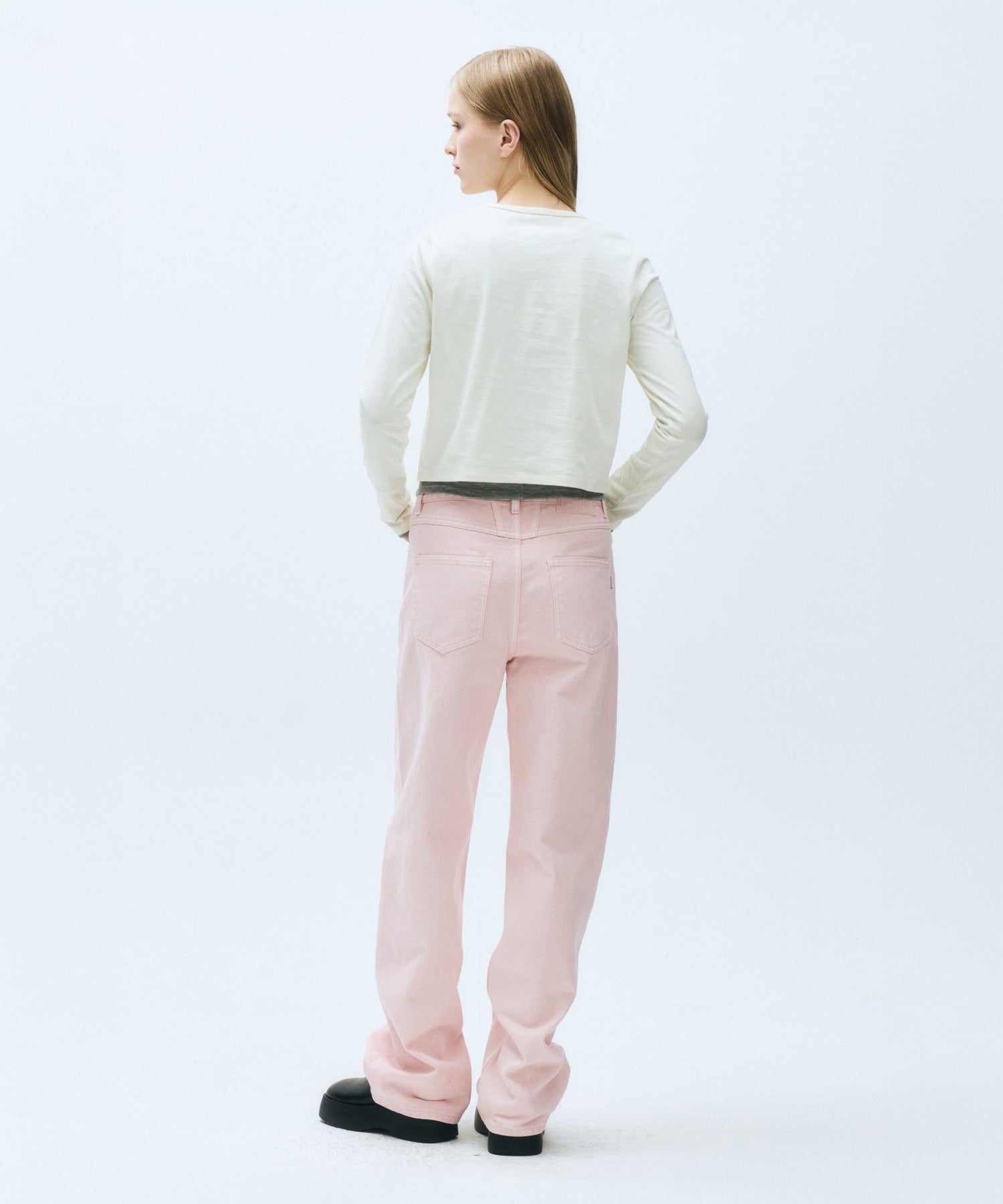 Marithe & Francois Girbaud - Crop Long Sleeve (Cream) product image 5 | TRAB K-Fashion Australia