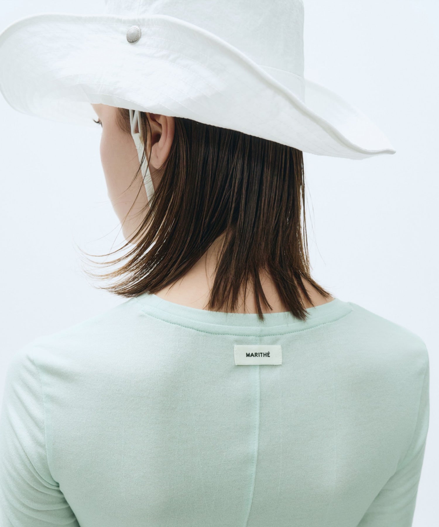 Marithe & Francois Girbaud - Back Point Long Sleeve Top (Light Mint) product image 3 | TRAB K-Fashion Australia