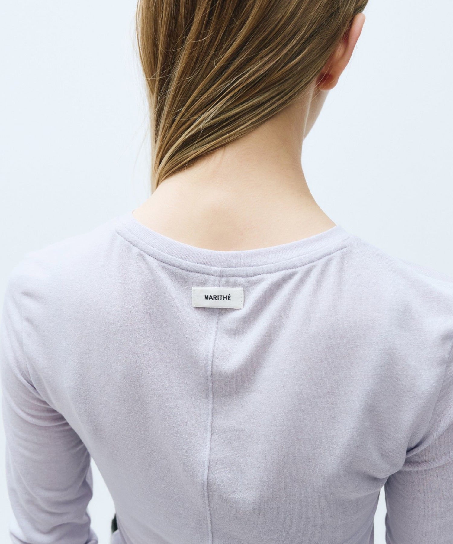 Marithe & Francois Girbaud - Back Point Long Sleeve Top (Light Purple) product image 3 | TRAB K-Fashion Australia