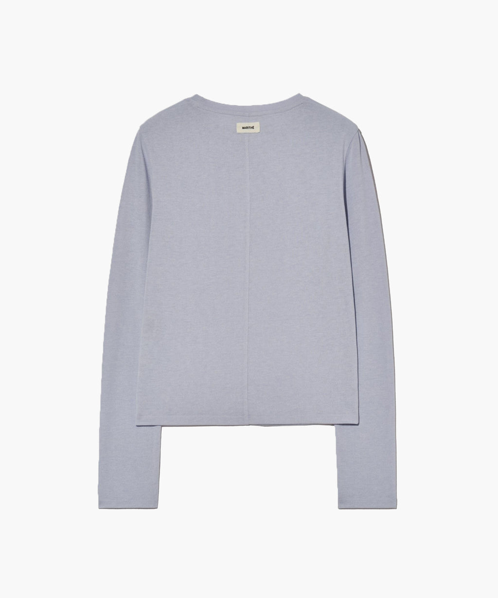 Marithe & Francois Girbaud - Back Point Long Sleeve Top (Light Purple) product image 8 | TRAB K-Fashion Australia