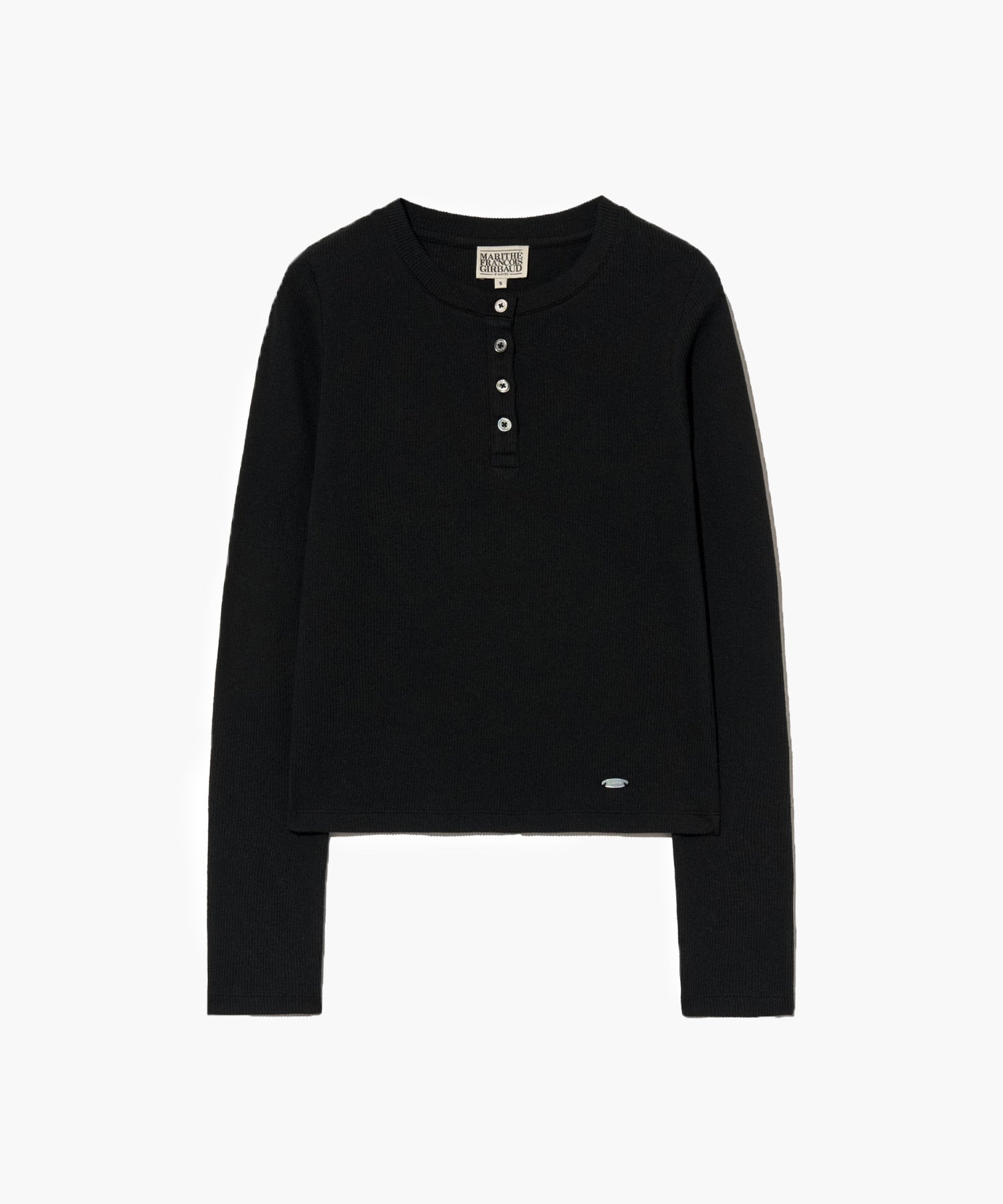 Marithe & Francois Girbaud - Henley Neck Long Sleeve (Black) product image 7 | TRAB K-Fashion Australia