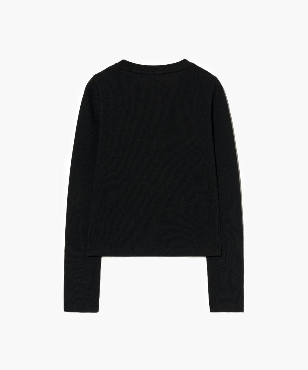 Marithe & Francois Girbaud - Henley Neck Long Sleeve (Black) product image 8 | TRAB K-Fashion Australia