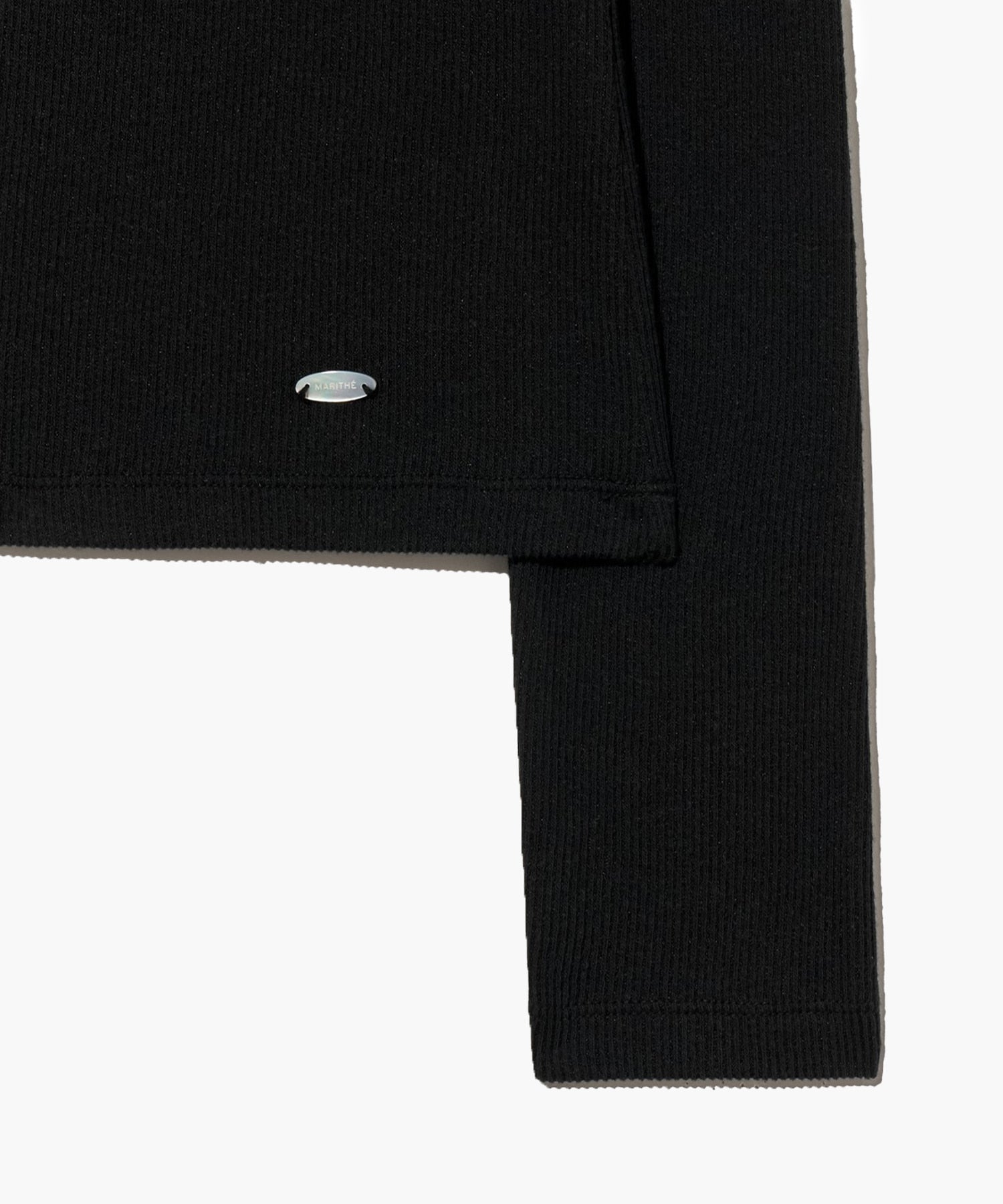 Marithe & Francois Girbaud - Henley Neck Long Sleeve (Black) product image 9 | TRAB K-Fashion Australia