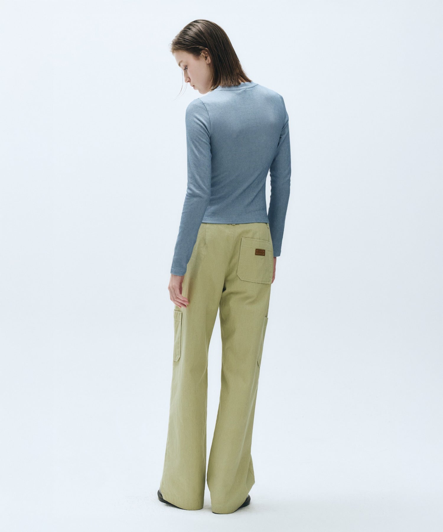 Marithe & Francois Girbaud - Henley Neck Long Sleeve (Blue) product image 8 | TRAB K-Fashion Australia