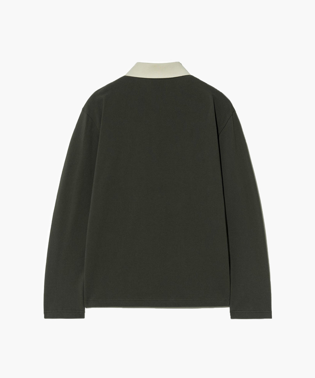 Marithe & Francois Girbaud - Logo Collar Long Sleeve (Charcoal) product image 9 | TRAB K-Fashion Australia