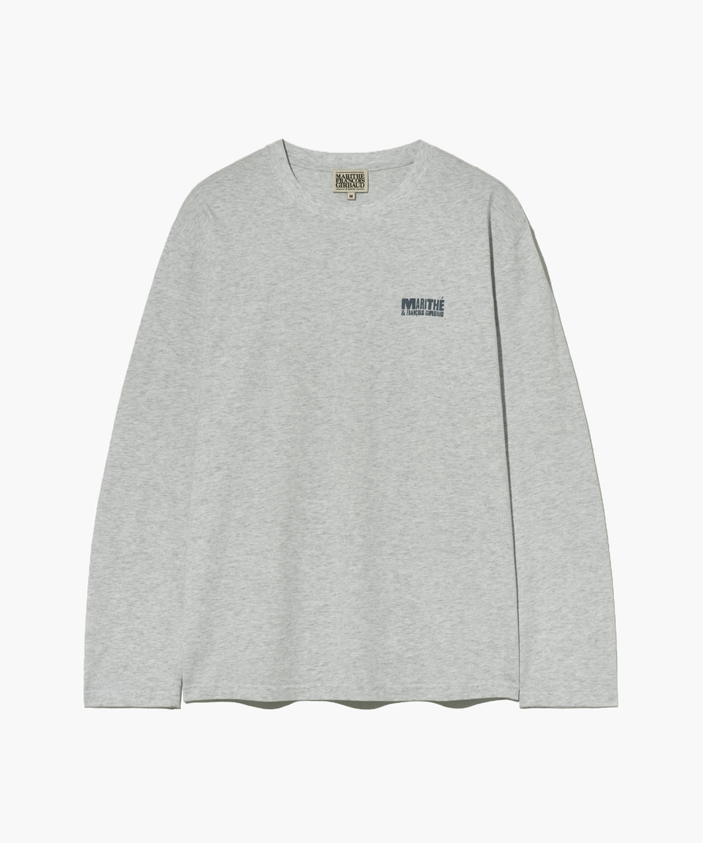 Marithe & Francois Girbaud - Bold Logo Oversized Long Sleeve (Light Heather Gray) product image 7 | TRAB K-Fashion Australia