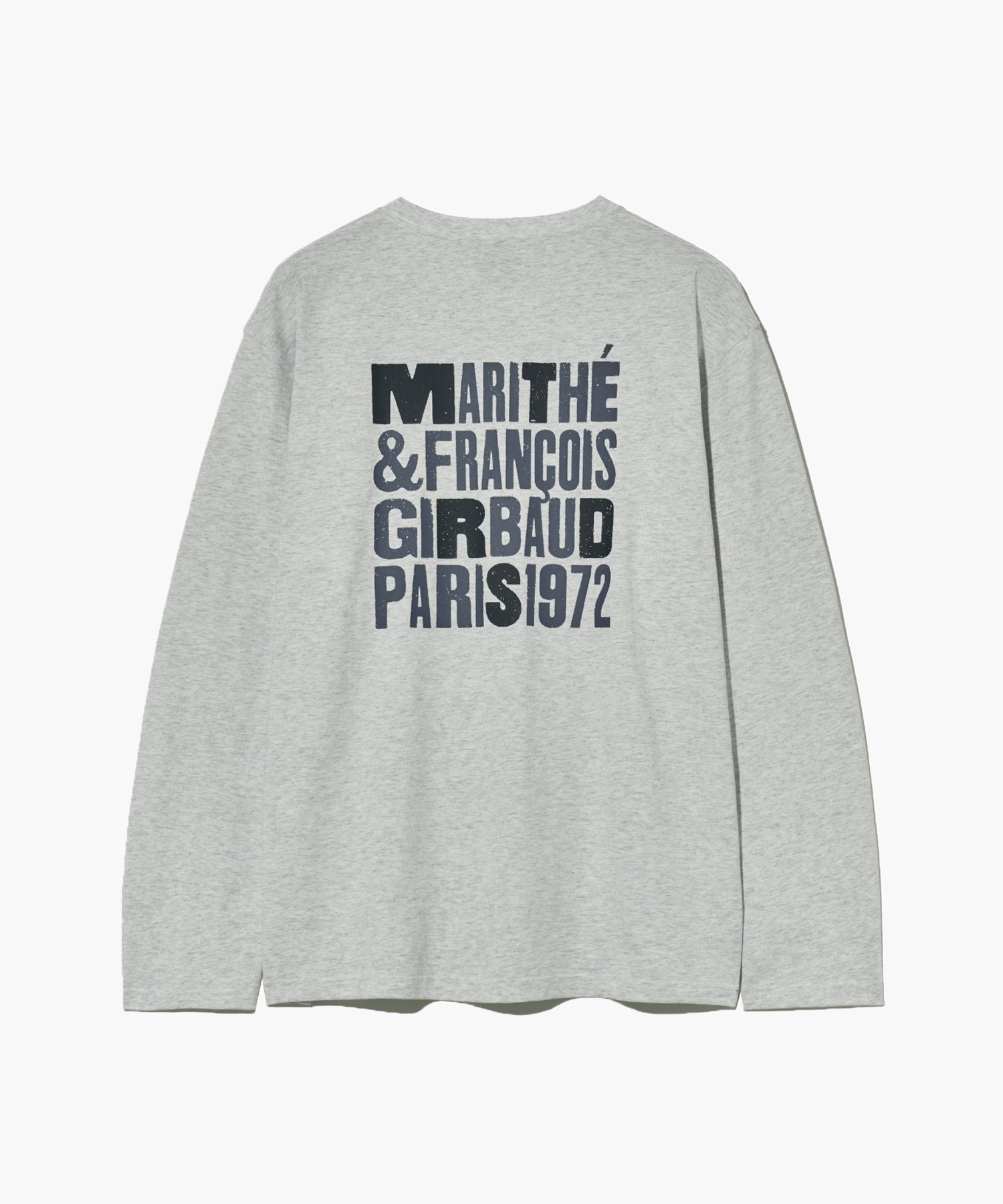 Marithe & Francois Girbaud - Bold Logo Oversized Long Sleeve (Light Heather Gray) product image 8 | TRAB K-Fashion Australia