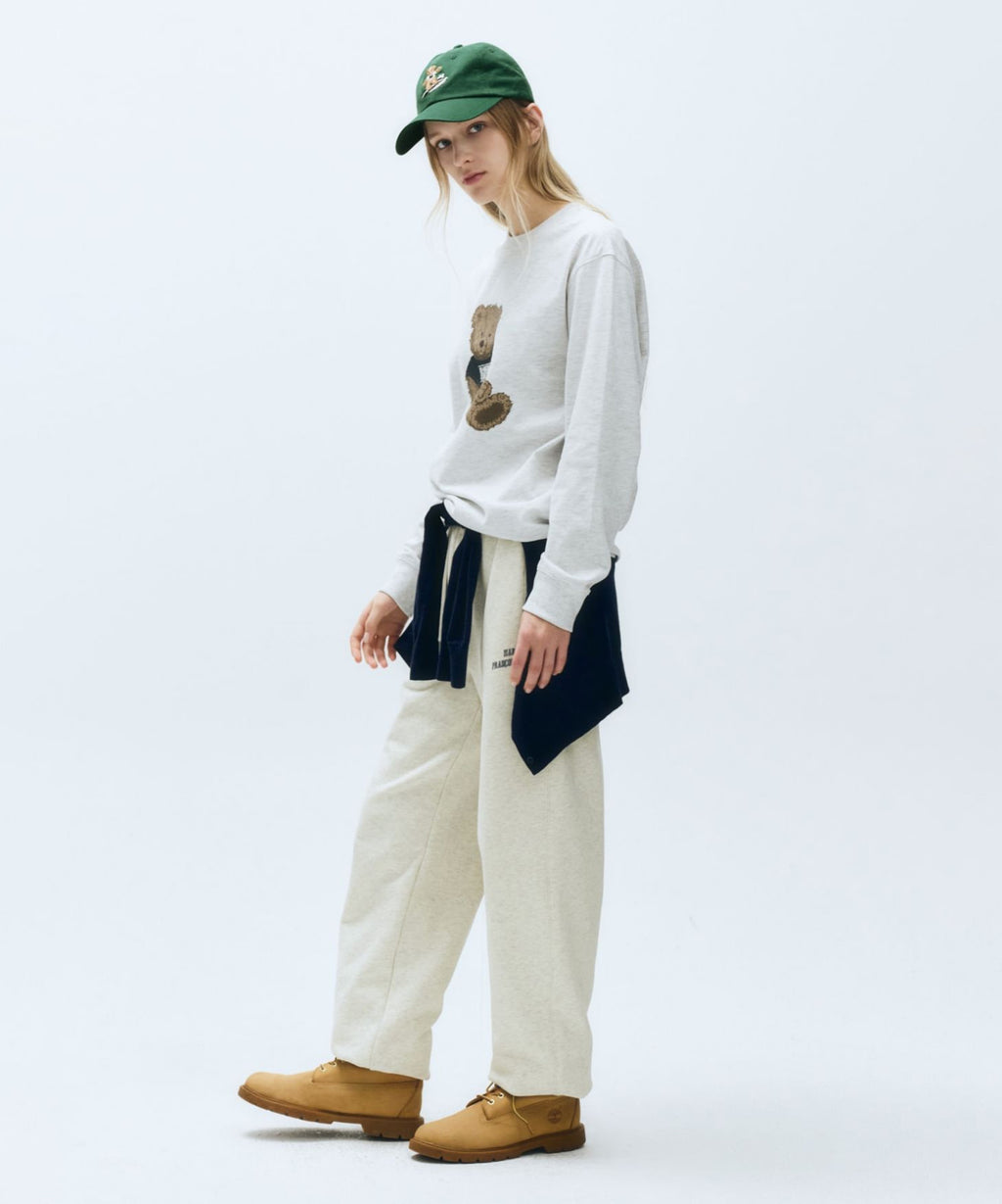 Marithe & Francois Girbaud - Doodle Bear Long Sleeve (Light Heather Gray) product image 5 | TRAB K-Fashion Australia