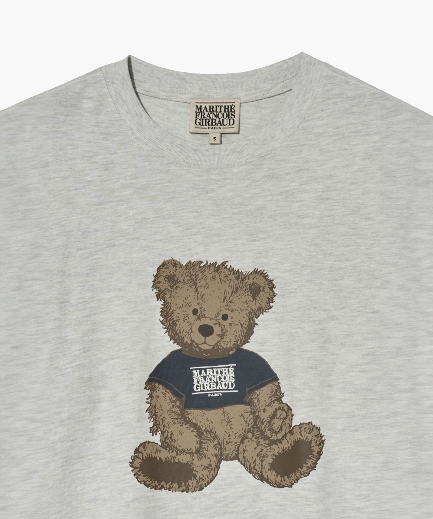Marithe & Francois Girbaud - Doodle Bear Long Sleeve (Light Heather Gray) product image 9 | TRAB K-Fashion Australia