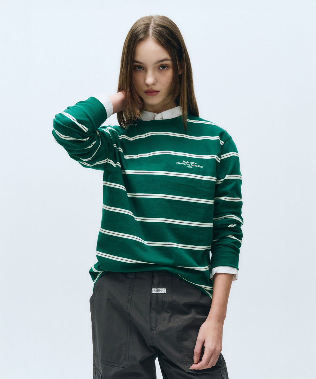 Marithe & Francois Girbaud - Stripe Long Sleeve (Green) product image 1 | TRAB K-Fashion Australia