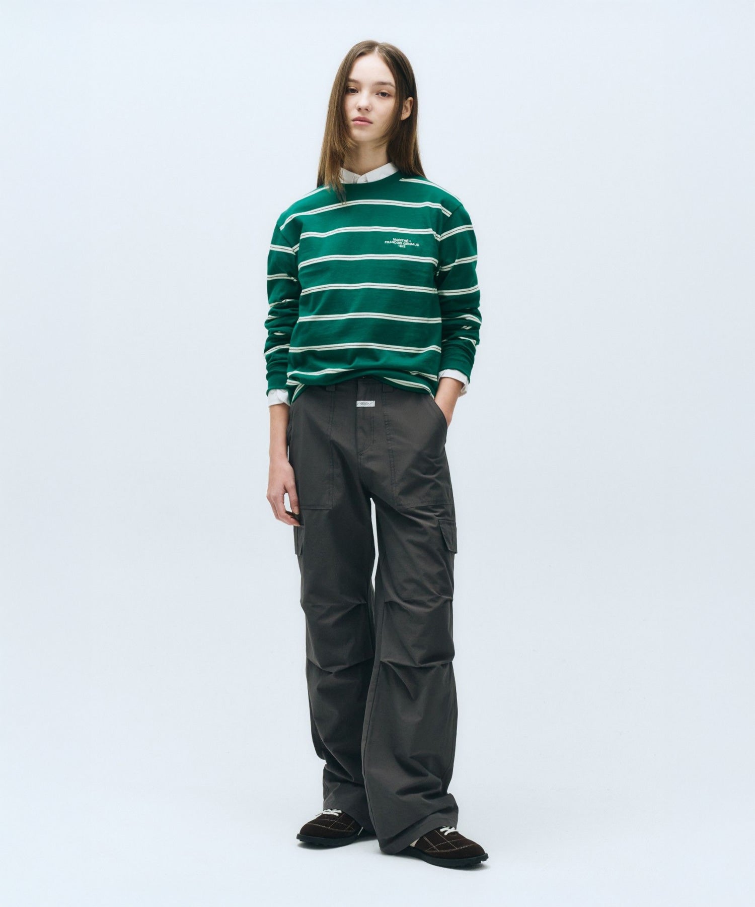 Marithe & Francois Girbaud - Stripe Long Sleeve (Green) product image 4 | TRAB K-Fashion Australia