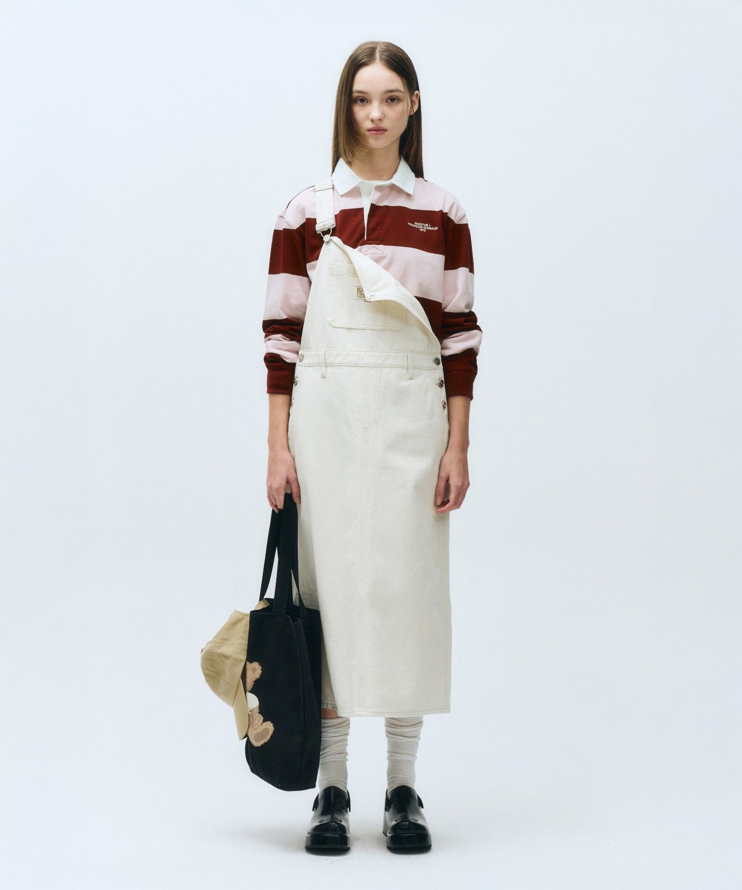 Marithe & Francois Girbaud - Stripe Rugby T-shirt (Burgundy) product image 4 | TRAB K-Fashion Australia