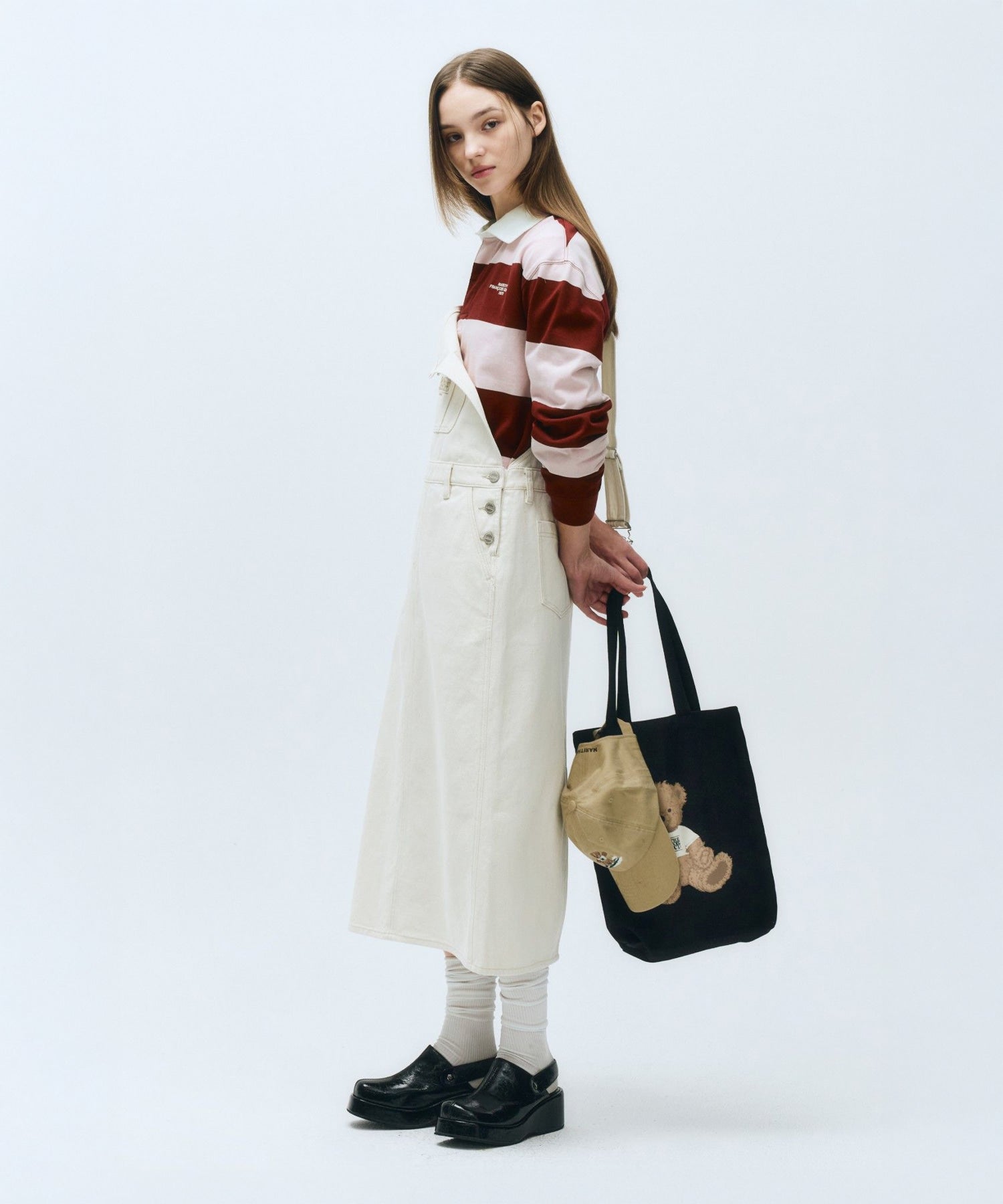 Marithe & Francois Girbaud - Stripe Rugby T-shirt (Burgundy) product image 5 | TRAB K-Fashion Australia