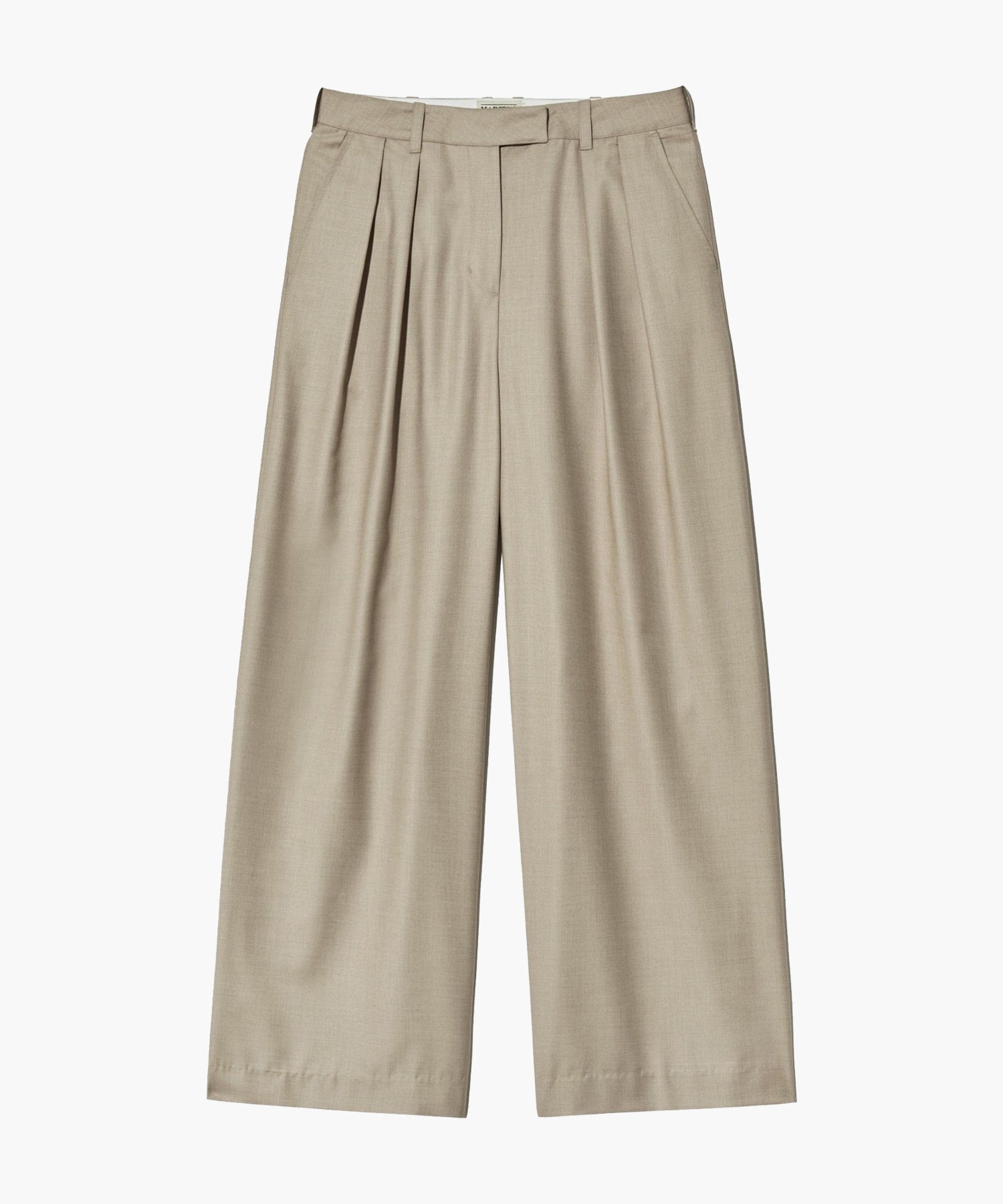 Marithe & Francois Girbaud - Two Tuck Wide Slacks (Beige) product image 10 | TRAB K-Fashion Australia