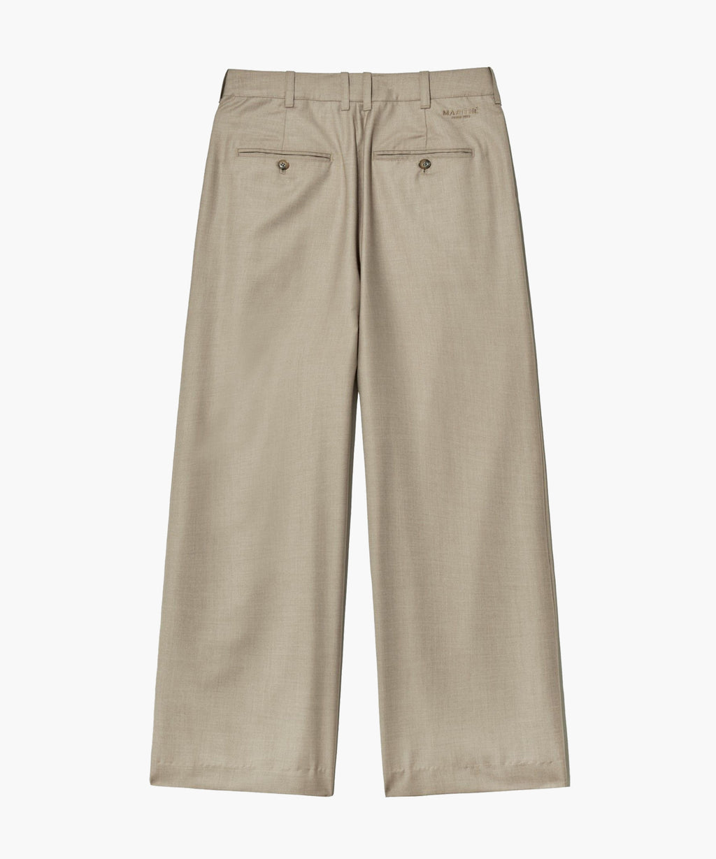Marithe & Francois Girbaud - Two Tuck Wide Slacks (Beige) product image 11 | TRAB K-Fashion Australia