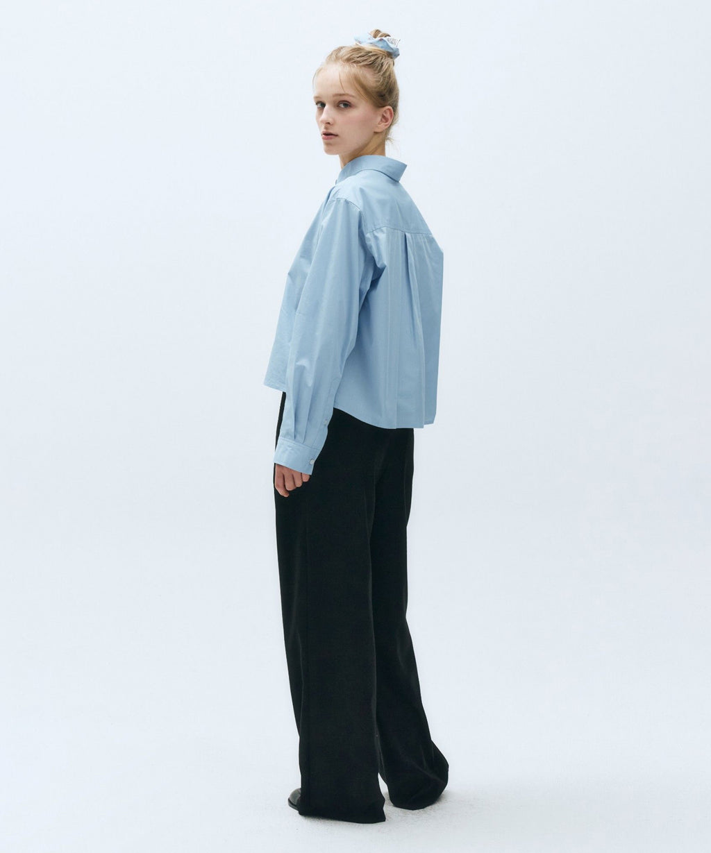 Marithe & Francois Girbaud - Two Tuck Wide Slacks (Black) product image 2 | TRAB K-Fashion Australia