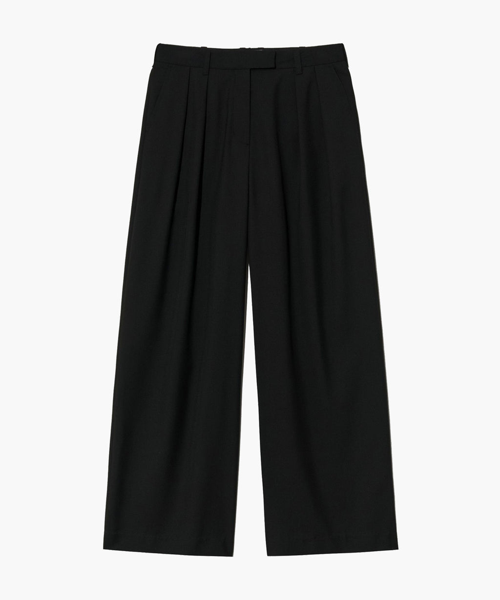 Marithe & Francois Girbaud - Two Tuck Wide Slacks (Black) product image 7 | TRAB K-Fashion Australia