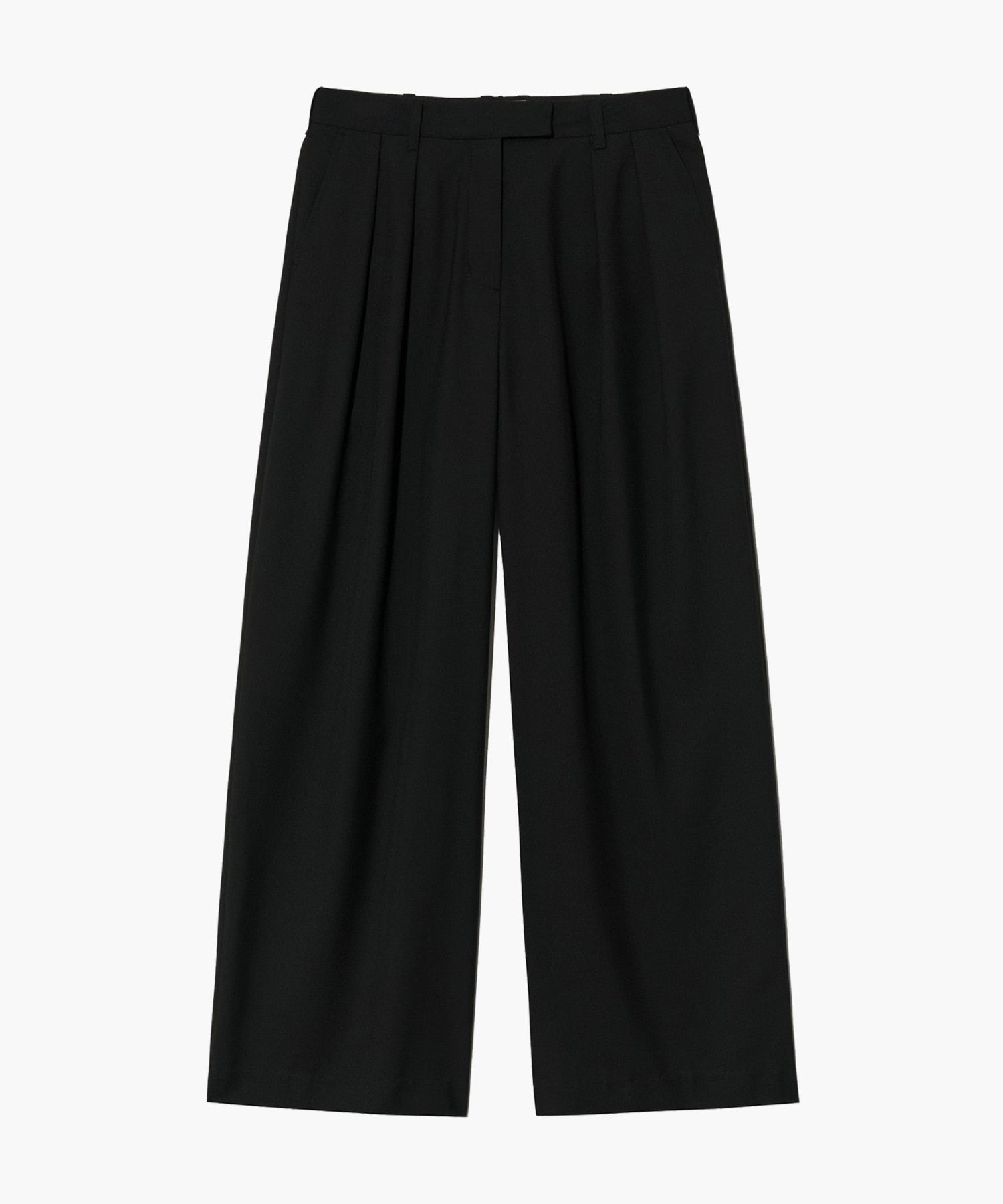 Marithe & Francois Girbaud - Two Tuck Wide Slacks (Black) product image 7 | TRAB K-Fashion Australia