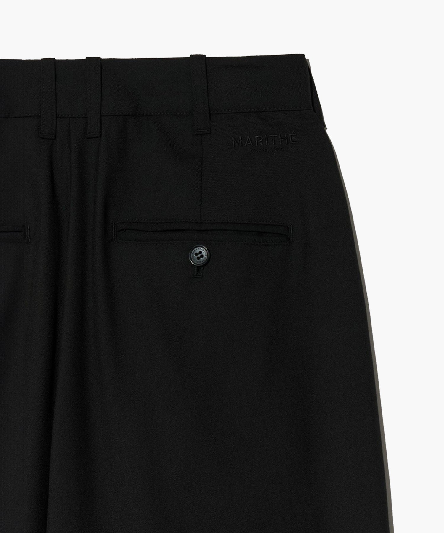 Marithe & Francois Girbaud - Two Tuck Wide Slacks (Black) product image 10 | TRAB K-Fashion Australia