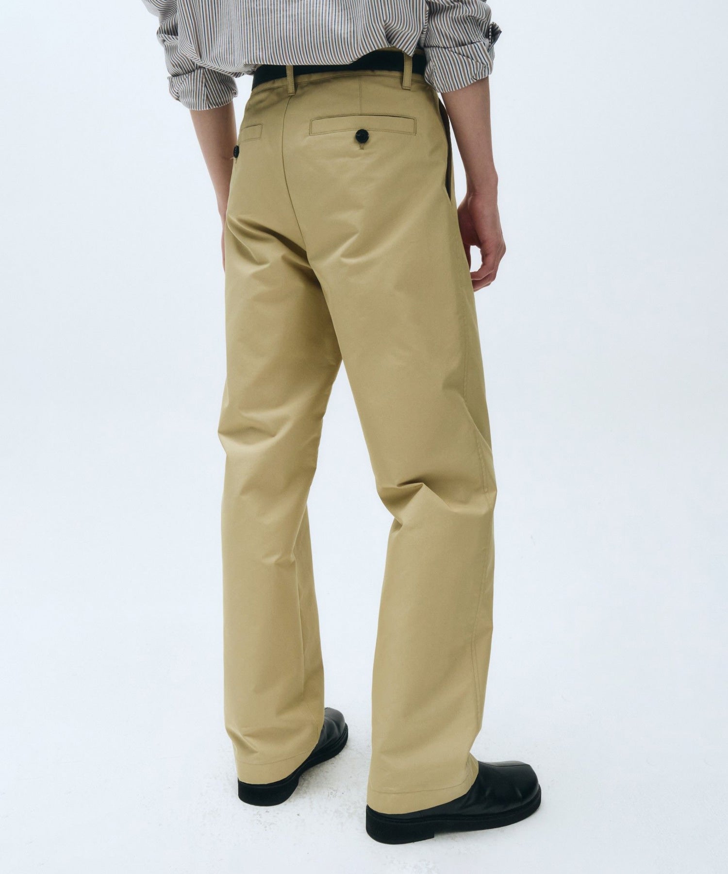 Marithe & Francois Girbaud - Wide One Tuck Pants (Beige) product image 5 | TRAB K-Fashion Australia