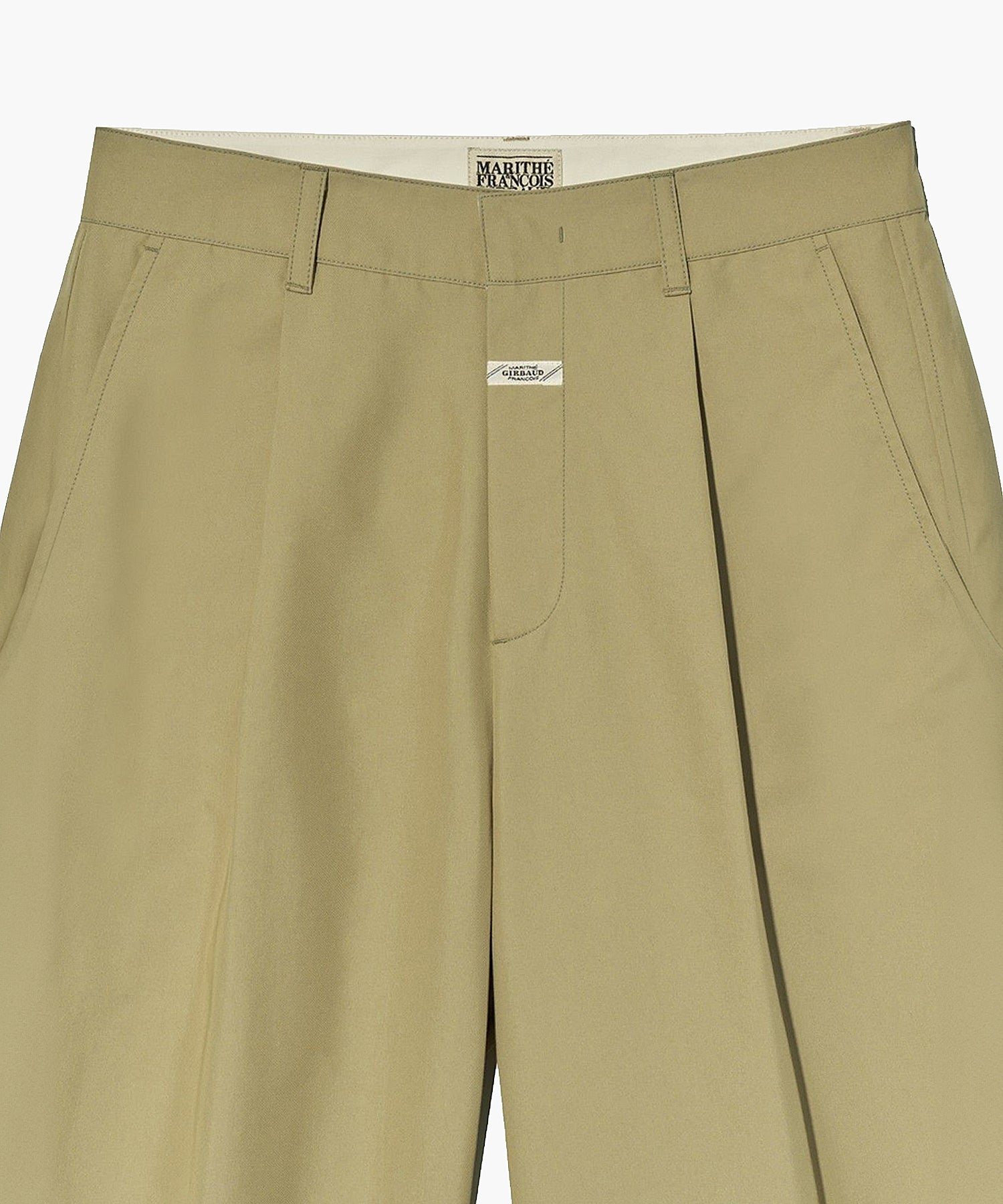 Marithe & Francois Girbaud - Wide One Tuck Pants (Beige) product image 10 | TRAB K-Fashion Australia