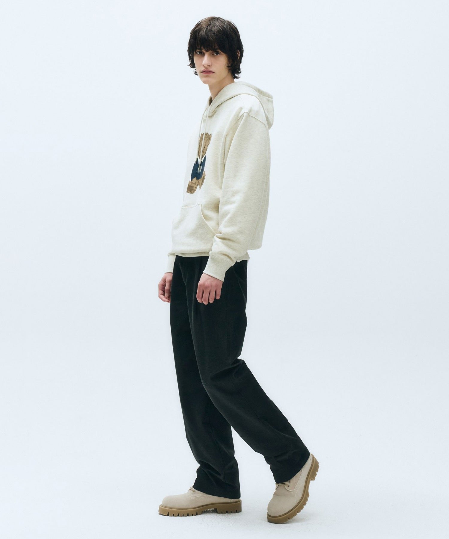 Marithe & Francois Girbaud - Wide One Tuck Pants (Black) product image 2 | TRAB K-Fashion Australia