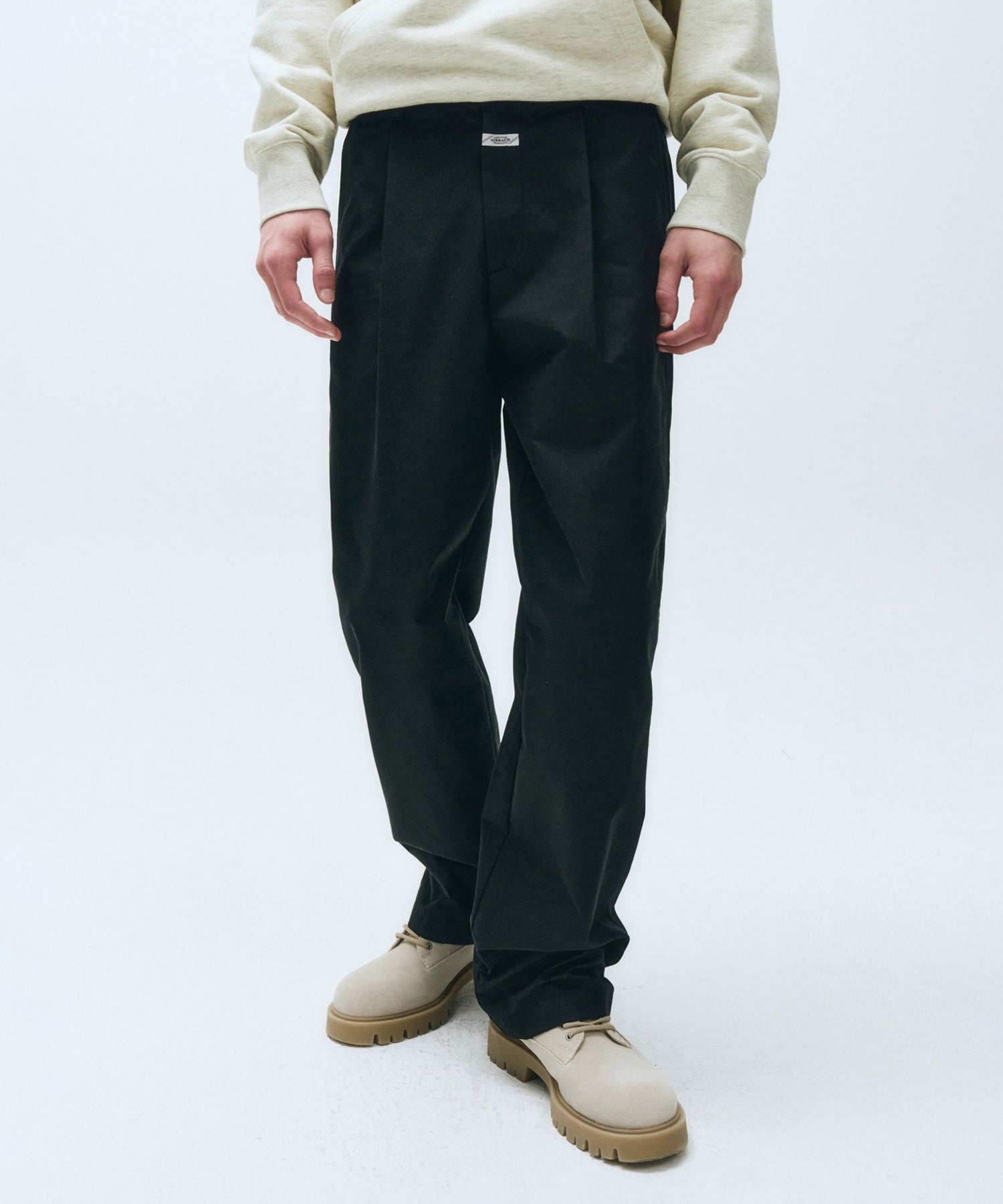 Marithe & Francois Girbaud - Wide One Tuck Pants (Black) product image 4 | TRAB K-Fashion Australia