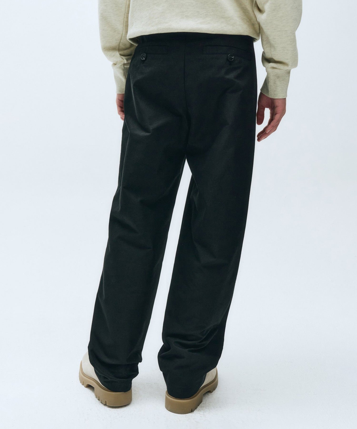 Marithe & Francois Girbaud - Wide One Tuck Pants (Black) product image 5 | TRAB K-Fashion Australia